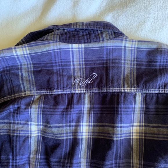 Kuhl Flannel Indigo Plaid Size Large - Picture 8 of 9